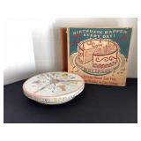 Vintage Metal Musical Rotating Cake Plate