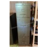 4 drawer file cabinet, 14 3/4x28x52' tall