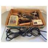 Bits, power cord, Allen wrenches & more