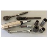 Snap On Tools; two 3/8' ratchets, 3/8' hand impact