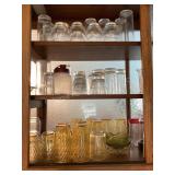 Cupboard of glasses & more