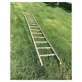 16' wood ladder, great patina