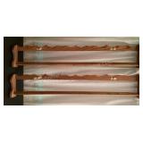 2 Oak Quilt Racks, 54x10x4'