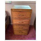 Small wood dresser, 16 3/4x15 3/4x30 1/2' tall