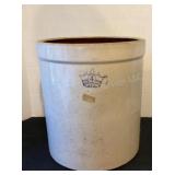 4 gallon stoneware crock, 11 1/2x12 3/4' tall