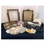 Art Deco frames, vintage 4 1/2' pictures,