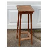 Small tile top plant stand,  9x9x24.75't