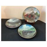 3 decorative 8' train plates