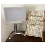 Day Light therapy lamp & magazine stand