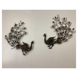 Metal peacock wall art, 20x22' tall