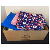 Box of Vintage Fabric