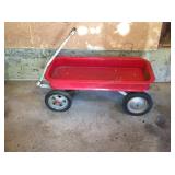 Red wagon, 41'l x 18'w