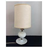 16' milk glass lamp