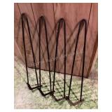 Set of four 28' hairpin iron legs