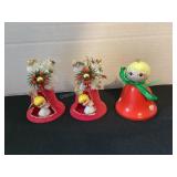 Vintage Christmas bell ornaments