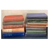 13 vintage hard cover books