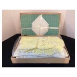 Vintage luncheon set & layette set