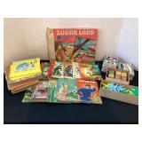 Vintage kids books, puzzles & more