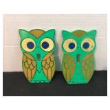 2 MCM Plastic Owl Switch Plate Covers