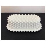 Milk Glass Butter Dish