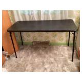 Folding table, 48x20x27' tall