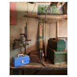 Drill press, tool boxes, fishing poles & more