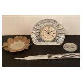 Crystal clock, President by Peerless letter