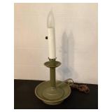 Vintage Metal Dresser Lamp, 16" tall