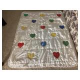 Heart Appliquï¿½ Quilt, appx. 58x43"