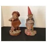 2 Tom Clark Gnomes; Button & Frank