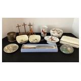 Duck decor, Lenox dishes, buitter pat & more