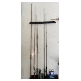 Fishing poles, reels, holders & more