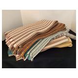 8 throw rugs, 33x32"