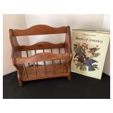 Magazine stand & "Birds of America" book