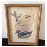 Vintage Duck Theme Clock, 12x15 1/2"