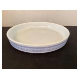 Pyrex Brittany Blue 9 1/2" tart / quiche pan