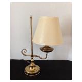 Brass lamp, 15 1/2" tall, works
