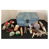Elephant & Christmas Ornaments in decorative box