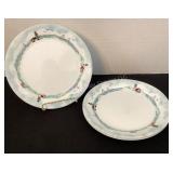 Four 9" Corelle Lighthouse dinner plates