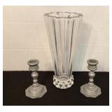 Heavy Rosenthal Germany Vase & Candleholders