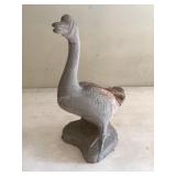 17 1/2" tall cement goose