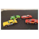 4 Redline HotWheels, played with