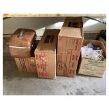 Vintage American Tourister Suitcases & light bulbs