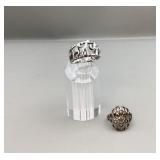 Sterling animal theme band & filigree ring