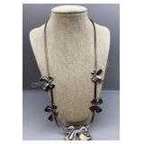 Vintage 1980s bow necklace