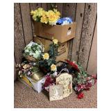Floral corner Cleanout, plaques, planters & more