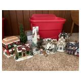 Christmas tote; village houses & more