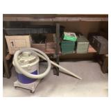 Toolboxes, painting supplies, shoe cobbler,