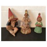 Tom Clark Johnny shelf sitter, Pearl & a caroler