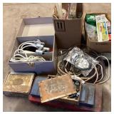 Boxes of misc. hardware, cords, zip ties & more